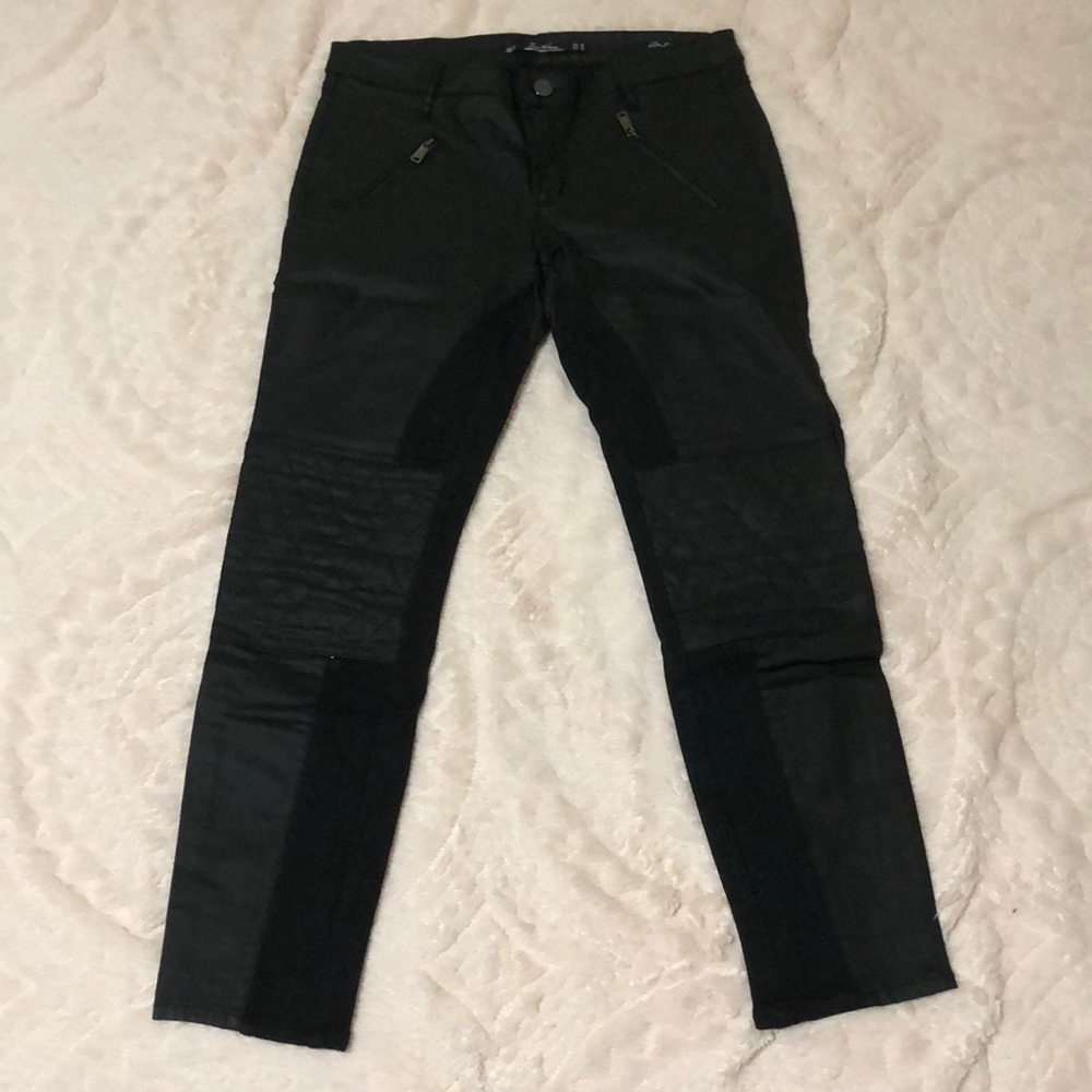 Zara Leather Combination Pants